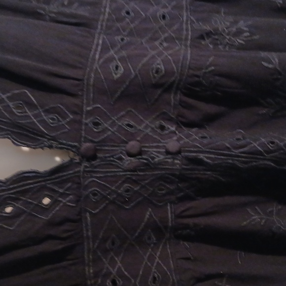 100% Black Rayon Blouse. Size PL, NWOT - Picture 4 of 8